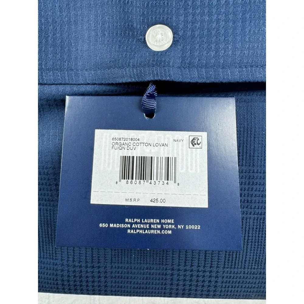 Ralph Lauren Mirabelle Indigo Blue Paisley Full Queen‎ Duvet Cover - 92 x 96 in